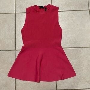 Theory pink peplum top